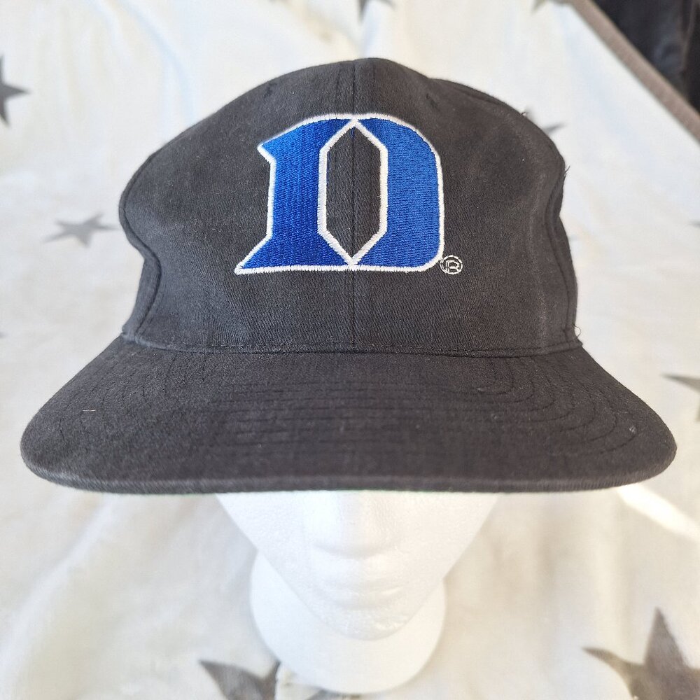 Headmaster Duke University Hat Cap Snapback Black Blue Devils College Adjustable